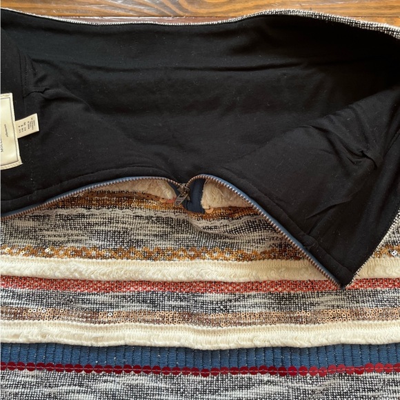 Anthropologie Bohemian Moulinette Soeurs Erine Beaded Fringe Skirt size 4 - Picture 5 of 15